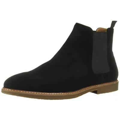 Imagen de Steve Madden Highline, Botas Chelsea Hombre, Piel de Terciopelo Negro, 45 EU