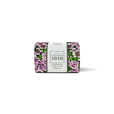 Imagen de 1916 Verbena y Toscana 200 gr, Jabón Natural, Piel Limpia Perfumada, en Pastilla, Método Tradicional, de Manos Facial, Flor Fruta Mediterránea, Fragancia Deliciosa