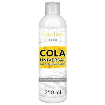 Imagen de Creative Deco 250ml Cola Blanca Manualidades PVA Pegamento No Tóxico Universal para Pegar Madera Carpintero, Papel, Cartón, Vidrio, Cerámica Se Seca Claro y Rápido Proyectos de Arte