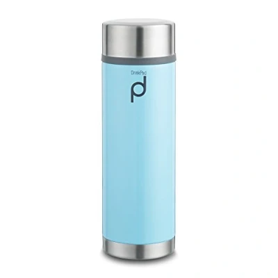 Imagen de Pioneer Aislado al vacío a Prueba de Fugas drinkpod cápsula matraz 8 Horas Caliente, 24 frío, 350 CC, Acero Inoxidable, Azul, 21 x 7 cm