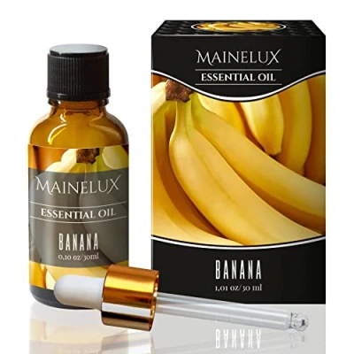 Imagen de MAINELUX Banana Aceites Esenciales para Humidificador Difusor 1 x 30 ml,100% Puro Naturales Aceite Perfumado, Aromaterapia.