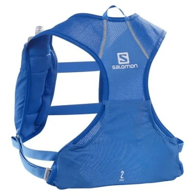 Imagen de Salomon Agile 2 Chaleco de Hidratación Trail Running Senderismo MTB Unisexo, Capacidad esencial, Detalles reflectantes, Confort en movimiento, Azul