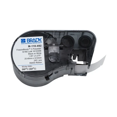 Imagen de Brady M 118 492 Etiquetas de poliéster FreezerBondz 25,4 mm x 9,53 (original)