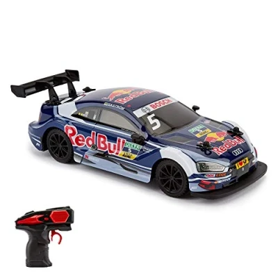 Imagen de CMJ RC Cars ™ Audi RS5 DTM Coche de Control Remoto con Licencia Oficial 1:24 Escala 2.4Ghz Azul/Red Bull