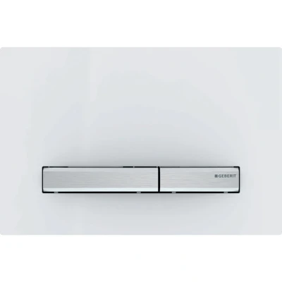 Imagen de Geberit 115788112 Sigma 50 pulsador para cisterna (2 cantidades de cisterna, delantero, color blanco alpino UP)