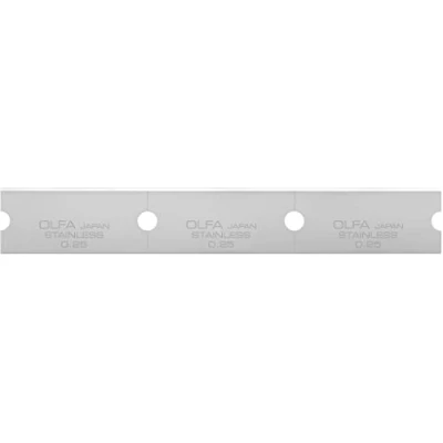 Imagen de Olfa GSB 1S/30 Pack de 30 cuchillas para rascador GSR (acero inoxidable, 0.25 mm)