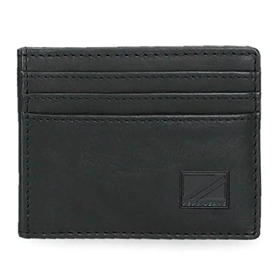 Imagen de Pepe Jeans Chief Tarjetero Negro 9,5x7,5 cms Piel