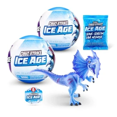 Imagen de 5 Surprise Dinosaurio Dino Strike Ice Age, 2 Pack, Color Capsules, (ZURU 77523)