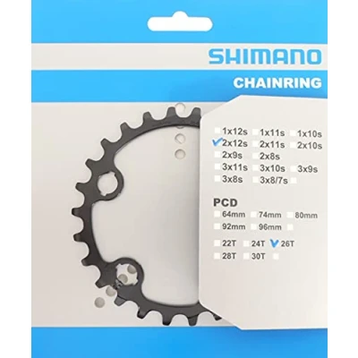 Imagen de SHIMANO 26D BJ Platos para Bicicletas, Adultos Unisex, Multicolor, Talla única