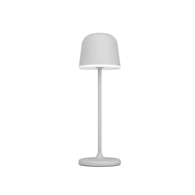 Imagen de Eglo LED lámpara de mesa al aire libre Mannera, luz con control táctil, metálica en gris y plástico blanco, iluminación blanco cálido, IP54