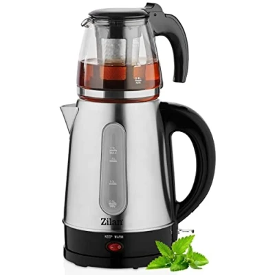 Imagen de tetera 2200 W protección contra sobrecalentamiento 100% libre de BPA vidrio seguridad filtro cal hervidor agua Kettle té máquina