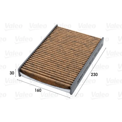 Imagen de VALEO CLIMFILTER SUPREME 701018 Filtro de habitáculo carbón activado con polifenol, efecto fungicida, antialérgico 230 160 30