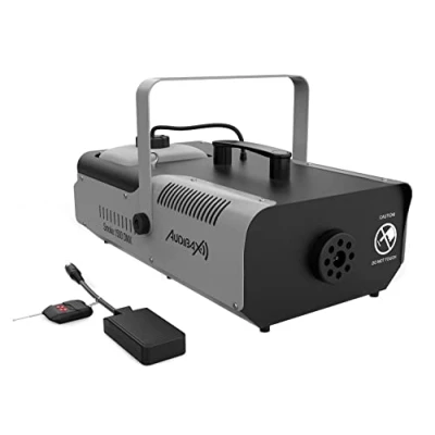 Imagen de Audibax Smoke 1500 DMX Maquina de Humo con Conexión Niebla Mando a Distancia Potencia 1500W Capacidad 2 L por Minuto 295m3 Calentamiento en 8 min