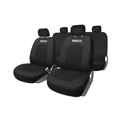 Imagen de SPARCO Sport SPCS442BK Cubreasiento negro Poliéster delante y detrás