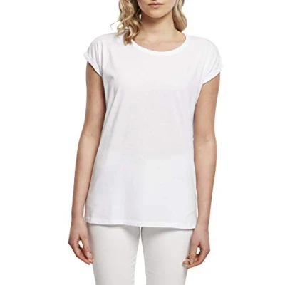 Imagen de Build your Brand Ladies Extended Shoulder tee Camiseta, Bluemint, XS para Mujer