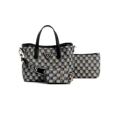 Imagen de Guess WAVE MINI TOTE SET Bolso de mano, Mujer, Talla: One Size, Mehrfarbig/schwarz