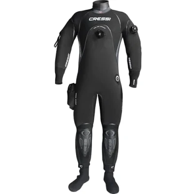 Imagen de Cressi Desert Man Dry Suit 4mm HD Traje Seco para Buceo, Negro/Gris, XL/5