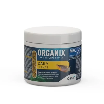 Imagen de OASE ORGANIX Daily Flakes 175 ml alimento básico para peces de acuario colores, en forma copos