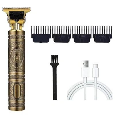 Imagen de Kekou Peluquero,Recortadora Barba Recargable Herramienta Aseo para Hombres Barba, Cara, Nariz y Orejas, cortadora