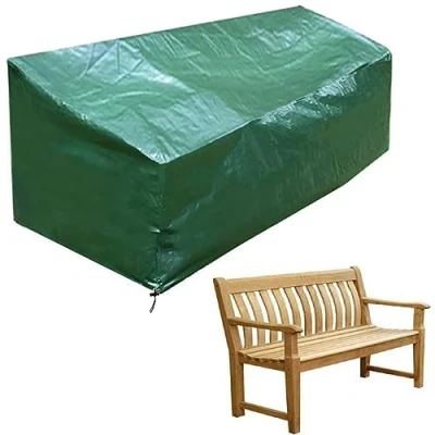 Imagen de PATIO PLUS Funda impermeable para banco de jardín 4 plazas, color verde, 193 x 66 63/89 cm