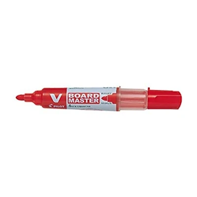 Imagen de Pilot V Board Master Rotulador de pizarra Marcador Rojo Begreen Punta Conica Media (Caja 10 unidades)