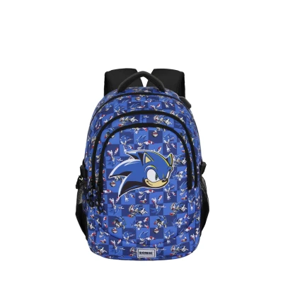 Imagen de Karactermania SEGA Sonic PLUS Mochila escolar para niños, Talla: One Size, Azul