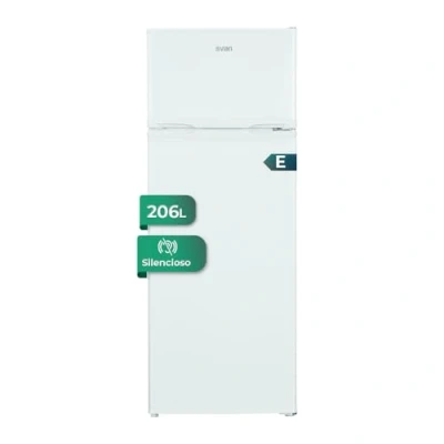 Imagen de SVAN Frigorífico Combi 2 Puertas Blanco SF145501E. Capacidad 206 Litros, Puerta Reversible, Bajo Nivel Sonoro, Eficiencia Energética Clase E
