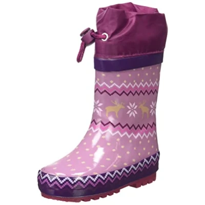Imagen de Playshoes Botas de Goma Forradas, lluvia Unisex niños, Morado Noruego, 21 EU