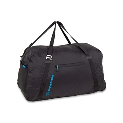 Imagen de Bolsa de viaje plegable ultraligera Lifeventure 70 litros fabricada con tejidos reciclados pequeña, duradera y liviana para actividades al aire libre deportes