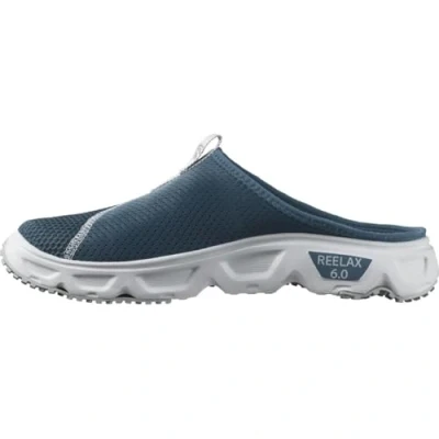 Imagen de Salomon Reelax Slide 6.0 Zuecos de Recuperación para Hombre, Zancada amortiguada, Comodidad instantánea y duradera, Uso versátil, Blue Ashes, 40