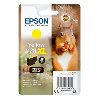 Imagen de Epson C13T37944010 Cartucho de Tinta para Impresoras, 9.3 ml, Amarillo
