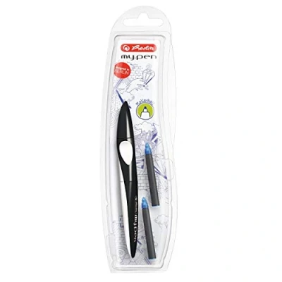 Imagen de Herlitz 11377272 Rollerball pen my.pen, negro / blanco