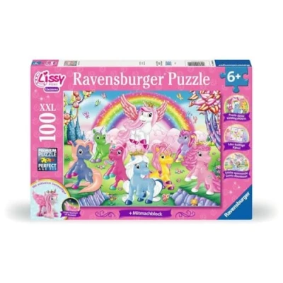 Imagen de Ravensburger Puzle Infantil Activity, 100 Piezas, Rompecabezas con Bloque de Puzzles, cómic y Figura Exclusiva Fans Lissy Pony a Partir 6 años (12004014)