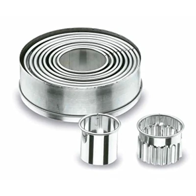 Imagen de Lacor 68069 Caja 9 Cortapastas Redondos Lisos Inox.