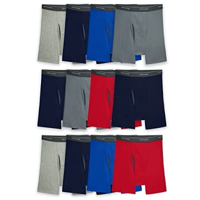 Imagen de Fruit of the Loom Coolzone Boxer Briefs (Assorted Colors) Ropa Interior de Hombres, Paquete 12, Colores Surtidos, L (Pack