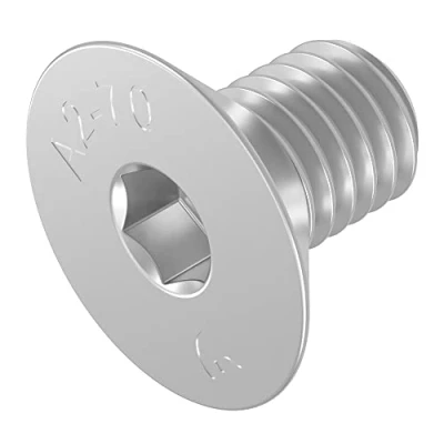 Imagen de Tornillo avellanado SECCARO M6 x 10 mm, acero inoxidable V2A VA A2, DIN 7991 / ISO 10642, hexágono interior, 20 piezas
