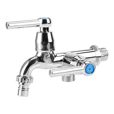 Imagen de Grifos Jardín Lavadora Manguera de Agua Del Fregadero Montaje En Pared Grifo Cocina Solo Frío G1 / 2 (Straight Handle)