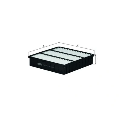Imagen de MAHLE ORIGINAL LX 843 Filtro de aire 44,5 222 200,5 Cartucho filtrante MITSUBISHI: COLT 4, Lancer 5 Limousine, 4