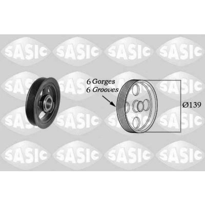 Imagen de SASIC 2156064 Polea de Cigüeñal 139 MINI: Hatchback, Cabrio