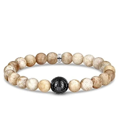 Imagen de THOMAS SABO Pulsera Beige Plata de Ley 925 A1944 353 16 L18, 18 cm