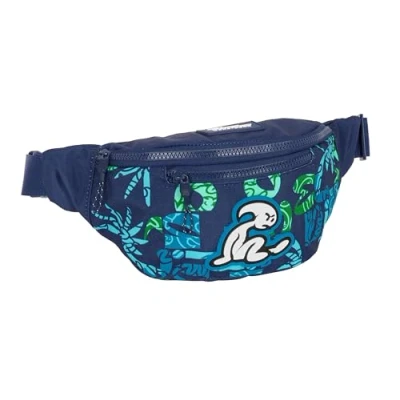 Imagen de Safta EL NIÑO Glassy Riñonera con Bolsillo Exterior, Ideal para Jóvenes y Niños de Diferentes Edades, Cómoda Versátil, Calidad Resistencia, 23x9x12 cm, Color Azul Marino