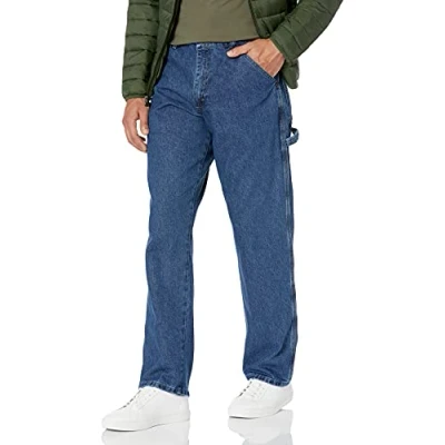 Imagen de Wrangler Vaqueros Carpenter para Hombre, Relaxed Fit, Straight Leg, Azul (Retro Stone), 34W / 30L