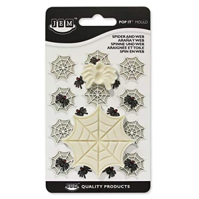 Imagen de JEM Molde Pop it para Decoración de Fondant Halloween Araña y Telaraña