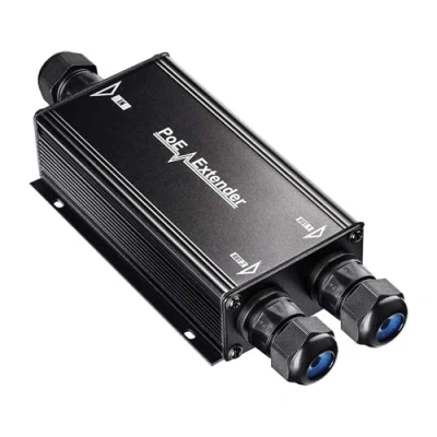 Imagen de Cudy Extensor PoE Gigabit para Exteriores de 2 Canales, Puertos Salida, IP67 a Prueba Agua, 10/100/1000 Mbps, Repetidor/Amplificador/Amplificador PoE, 802.3 BT at AF, Montaje en Pared
