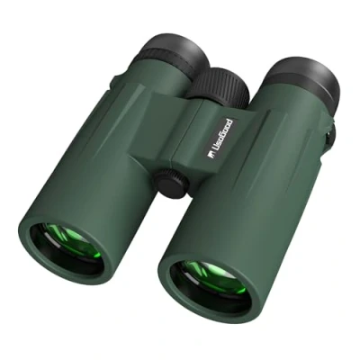 Imagen de Usogood Verde Prismaticos Profesionales Largo Alcance 12x50 para Adultos Prismas BaK4 y Lentes FMC,Antideslizante e Impermeable con Prismáticos Potentes Observación de Aves, Caza, Senderismo.