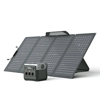 Imagen de Estación de energía portátil EcoFlow River 2 con panel solar 220W, batería LiFeP04, sólo pequeños defectos en el embalaje, producto está completamente sin usar (Reacondicionado)