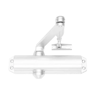 Imagen de Tesa Assa Abloy DC120 9016 Cierrapuertas Brazo Articulado Para Puertas Blanco Sin Retenedor