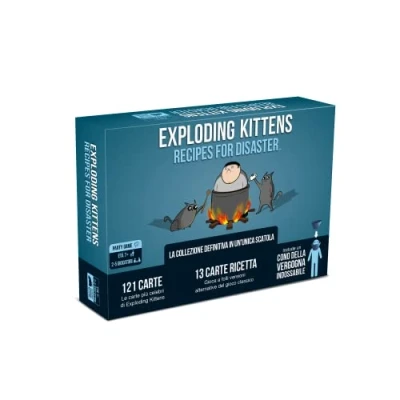Imagen de Asmodee Exploding Kittens: Recipes for Disaster, Juego de Mesa, Party Game, 2 5 Jugadores, 7+ años, edición en Italiano