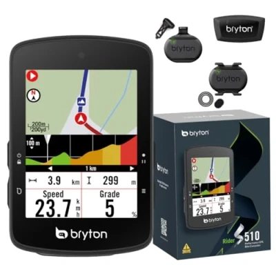 Imagen de Bryton Rider S510 Computadora GPS para Ciclismo con Pantalla táctil de 2.8&quot;, Mapa Europa sin conexión, Radar Bicicleta, 30h batería, navegación Giro a Giro, Resistente al Agua.