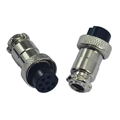 Imagen de RIVERWELD 7pins enchufe conector de aviación 16 7P femenino Plasma &amp; TIG soldadura antorcha 2pk